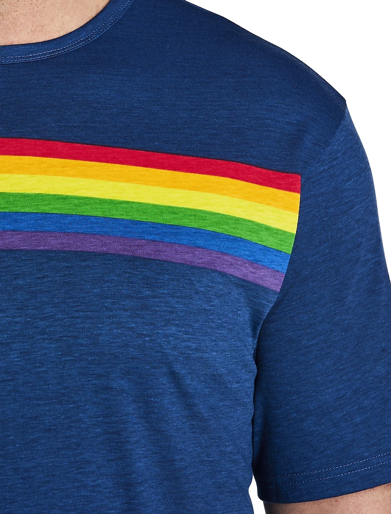 Pride Stripe Moisture-Wicking T-Shirt