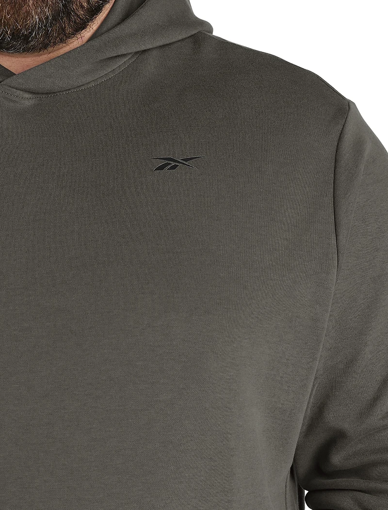 Zip-Pocket Pullover Hoodie