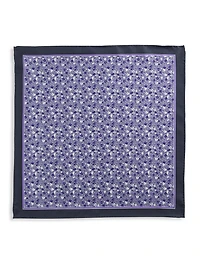 Mini Floral Silk Pocket Square