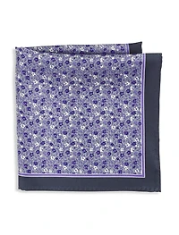 Mini Floral Silk Pocket Square
