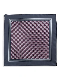 Geometric Silk Pocket Square