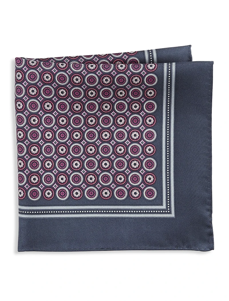 Geometric Silk Pocket Square