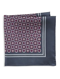 Geometric Silk Pocket Square