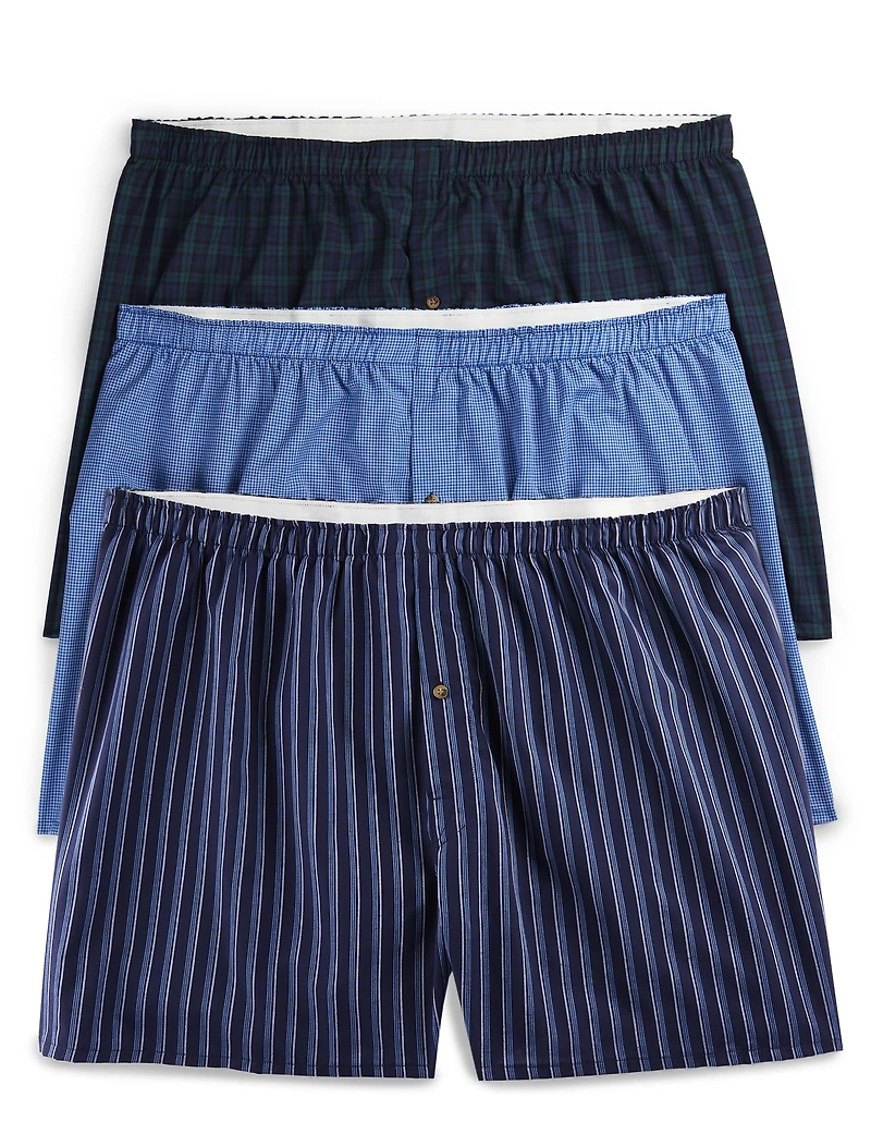 3-pk 4.5 Inch Woven Boxers