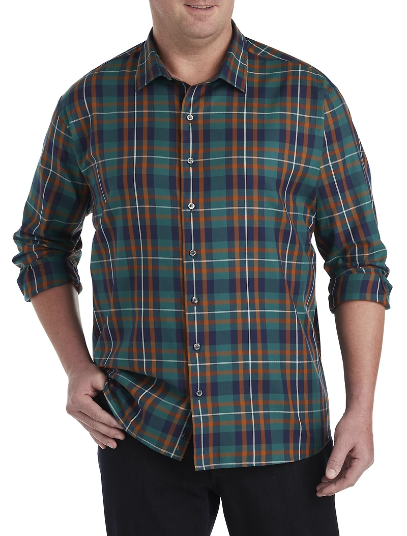 Large Plaid Sport Shirt