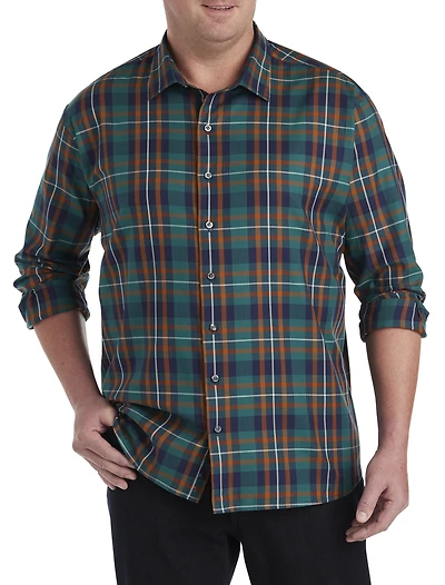 Large Plaid Sport Shirt