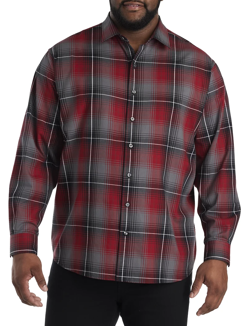 Large Plaid Sport Shirt