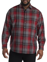 Large Plaid Sport Shirt