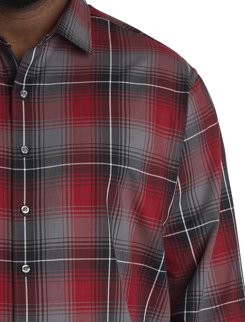 Large Plaid Sport Shirt