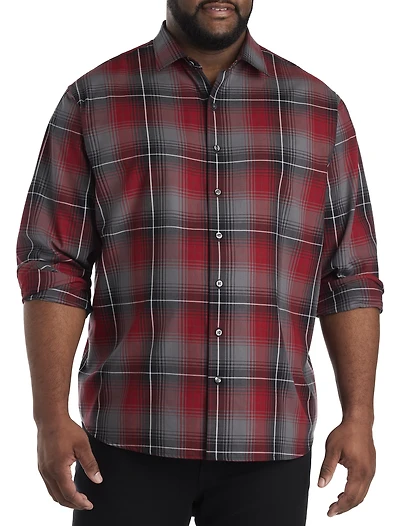 Large Plaid Sport Shirt