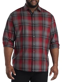 Large Plaid Sport Shirt