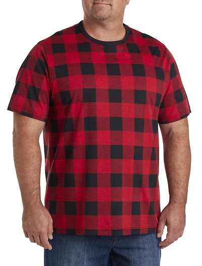 Buffalo Plaid Moisture-Wicking T-Shirt