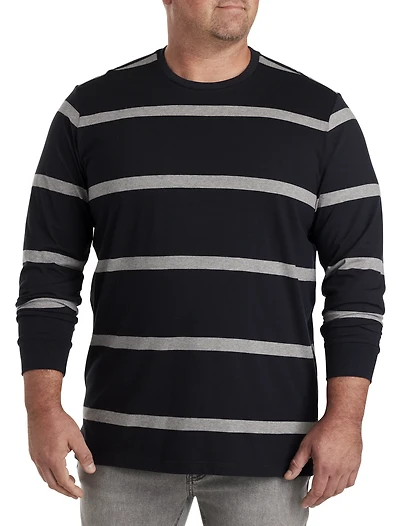 Moisture-Wicking Striped T-Shirt