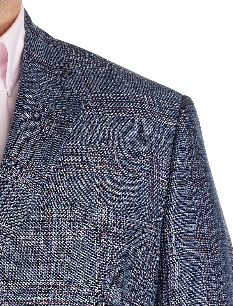 Italian Wool-Blend Glen Plaid Sport Coat