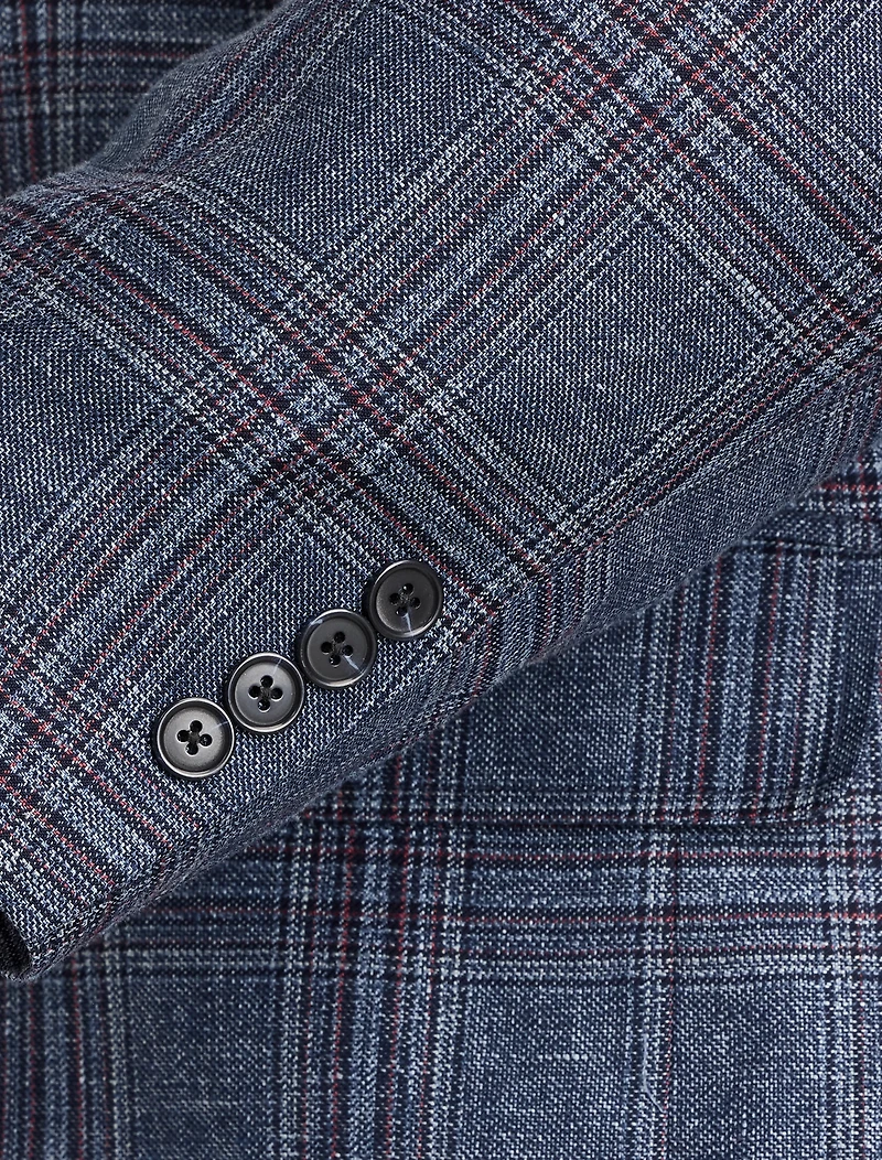 Italian Wool-Blend Glen Plaid Sport Coat