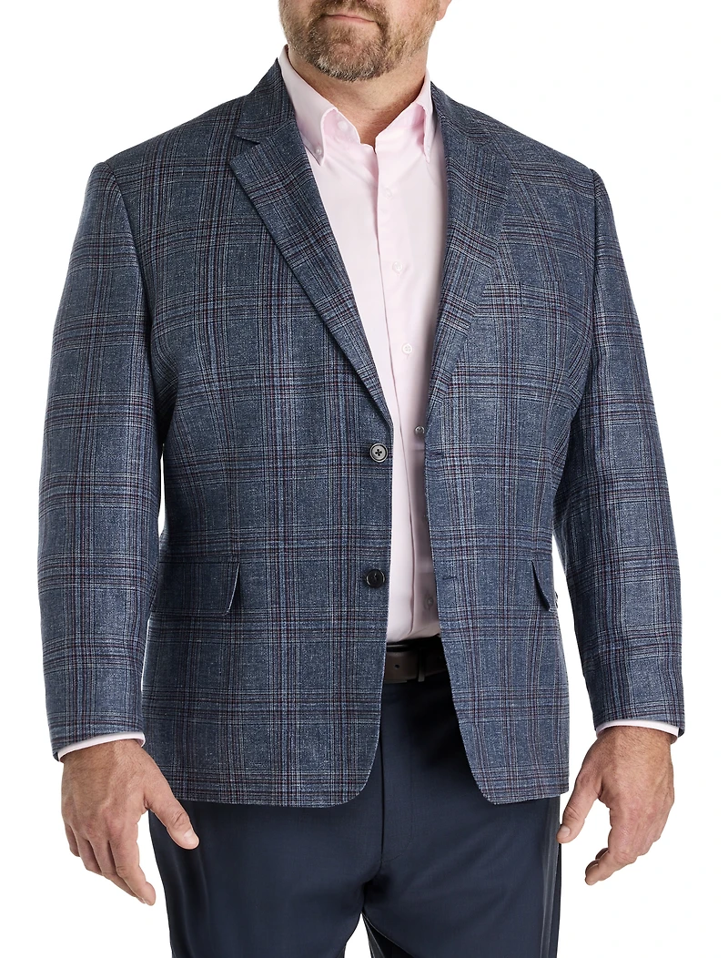 Italian Wool-Blend Glen Plaid Sport Coat