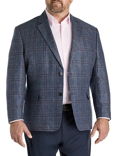 Italian Wool-Blend Glen Plaid Sport Coat