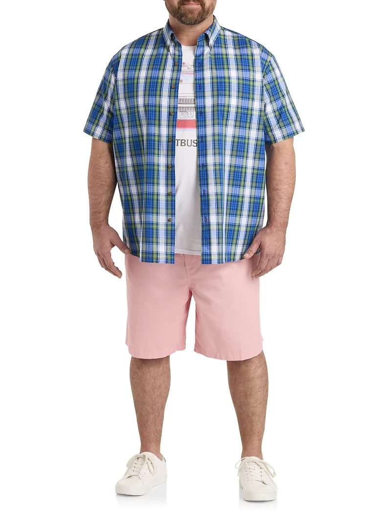 Easy-Care Multi Plaid Sport Shirt