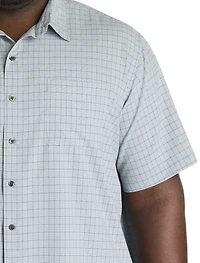Plaid Microfiber Sport Shirt
