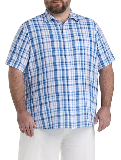 Seersucker Plaid Sport Shirt