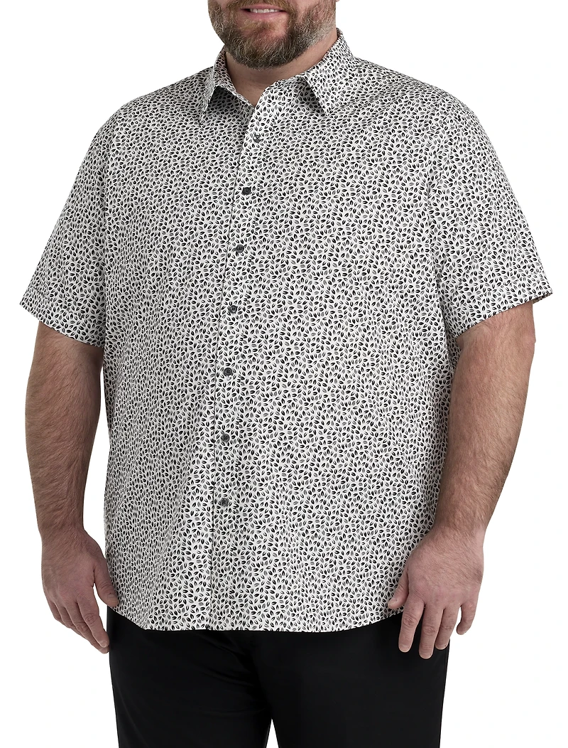 Geometric Print Sport Shirt