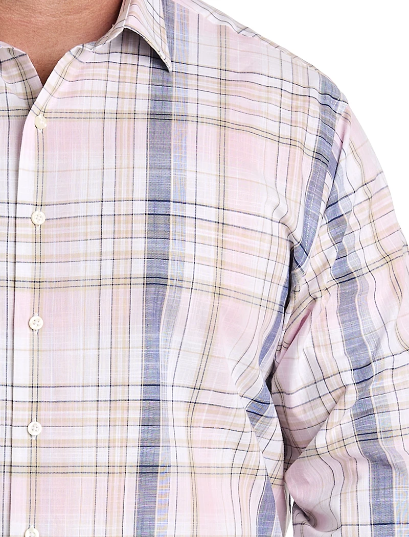 Large Plaid Sport Shirt