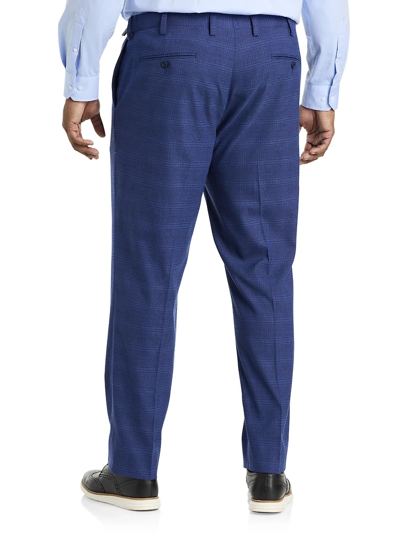 Waist-Relaxer Plaid Dress Pants