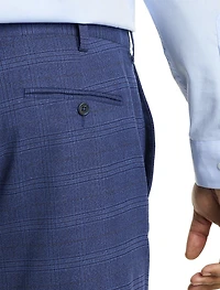 Waist-Relaxer Plaid Dress Pants