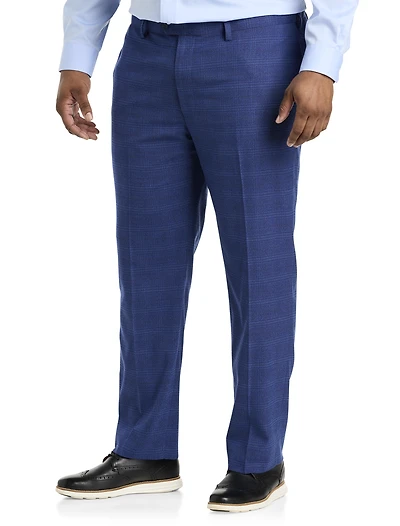 Waist-Relaxer Plaid Dress Pants