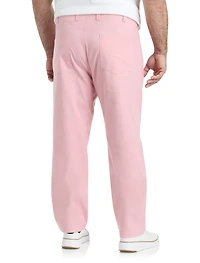 Straight-Fit Chambray 5-Pocket Pants