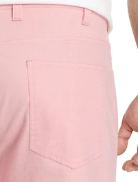 Straight-Fit Chambray 5-Pocket Pants