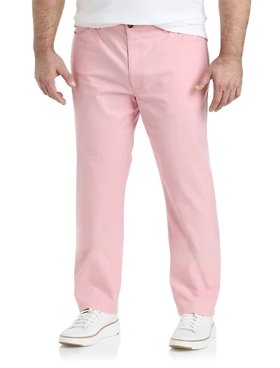 Straight-Fit Chambray 5-Pocket Pants
