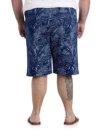 Stretch Tropical Drawstring Shorts