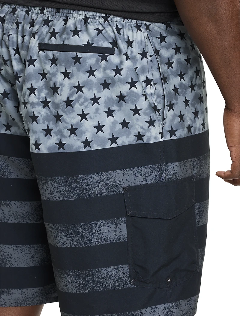 Patriotic Cargo Swim Trunks
