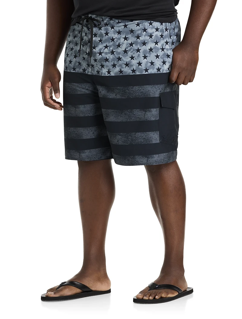 Patriotic Cargo Swim Trunks