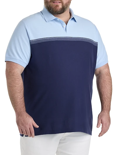 Tonal Striped Polo Shirt