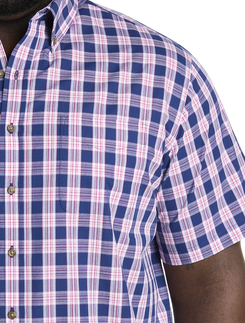 Easy-Care Medium Plaid Sport Shirt
