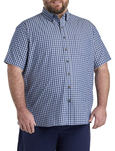 Easy-Care Small Plaid Sport Shirt