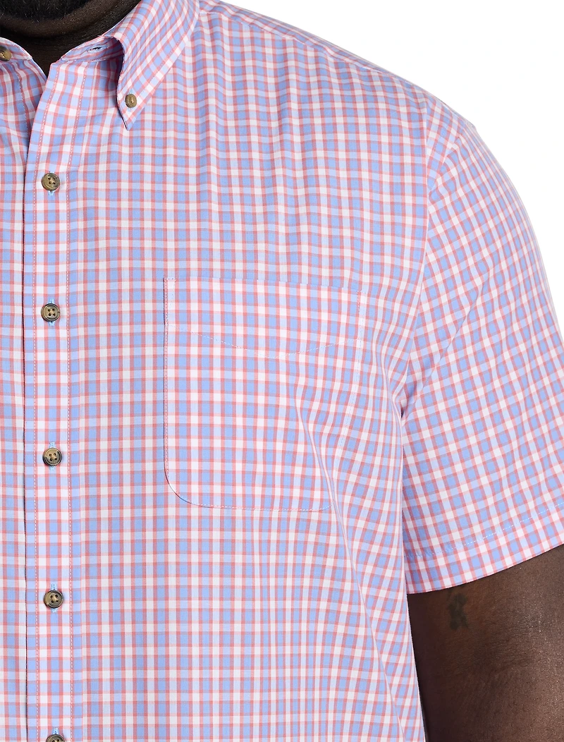 Easy-Care Small Plaid Sport Shirt