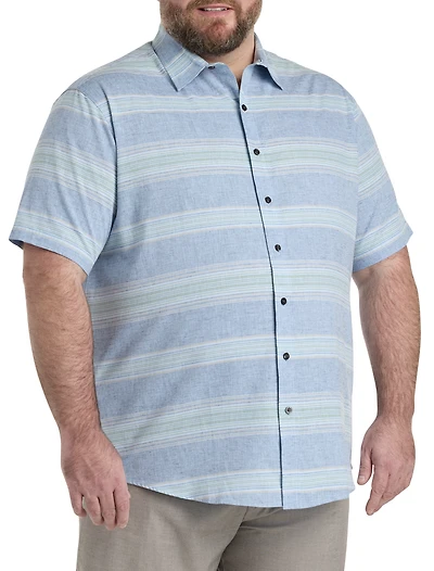 Tonal Striped Sport Shirt