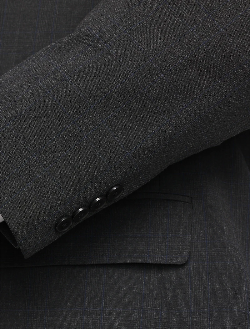 Jacket Relaxer Windowpane Suit