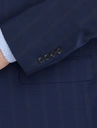 Jacket-Relaxer Windowpane Suit Jacket