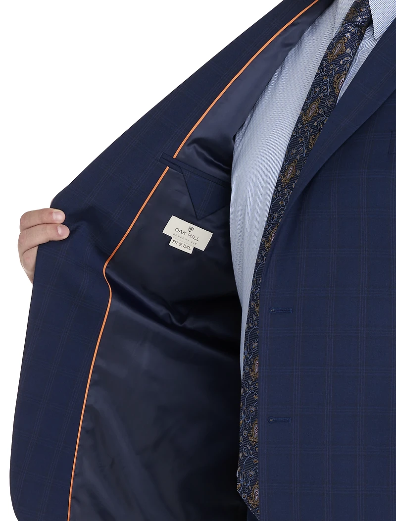 Jacket-Relaxer Windowpane Suit Jacket