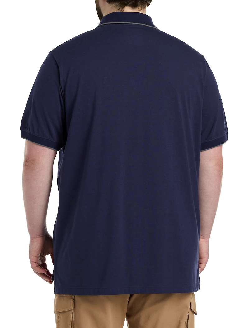 Chest-Striped Polo Shirt