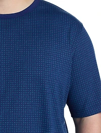 Circle Print Moisture-Wicking T-Shirt