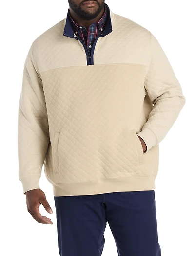 1/4-Zip Tonal Colorblocked Pullover
