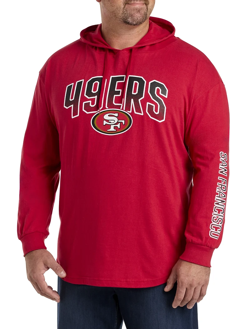 Graphic Long-Sleeve Hooded T-Shirt