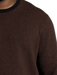 Herringbone Crewneck Sweater