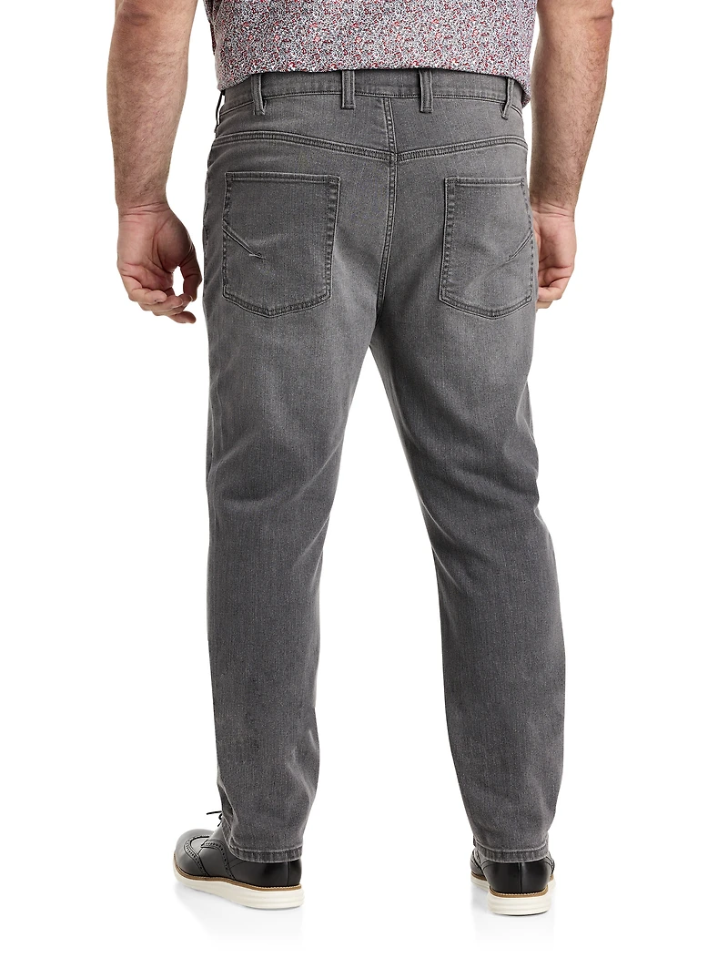Grey Tapered-Fit Jeans