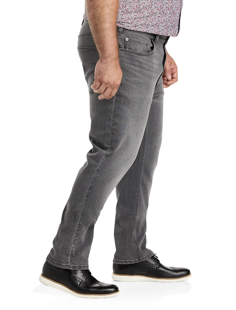 Grey Tapered-Fit Jeans